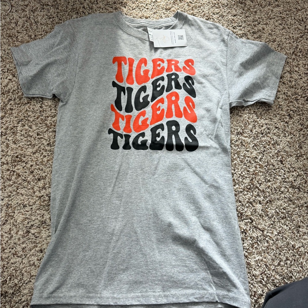 Gray Tigers Graphic  T-Shirt bengals